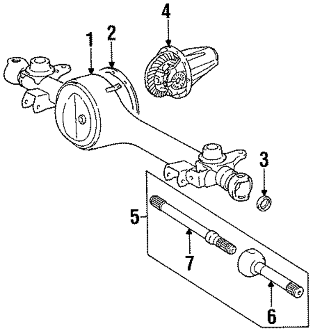 4311060400 - : Axle Housing for Toyota Image