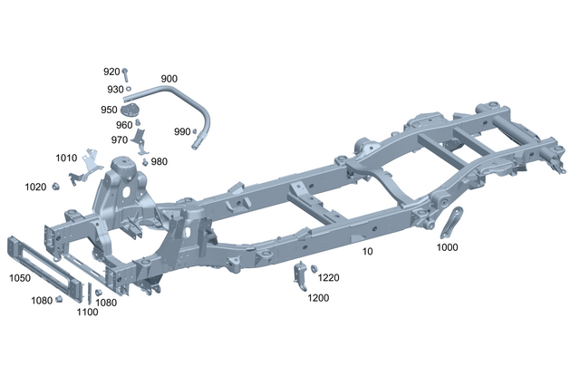 4638855701 - Attachment Parts: Bumper Holder for Mercedes-Benz: G500, G550, G63 4x4 Squared AMG, G63 AMG Image image