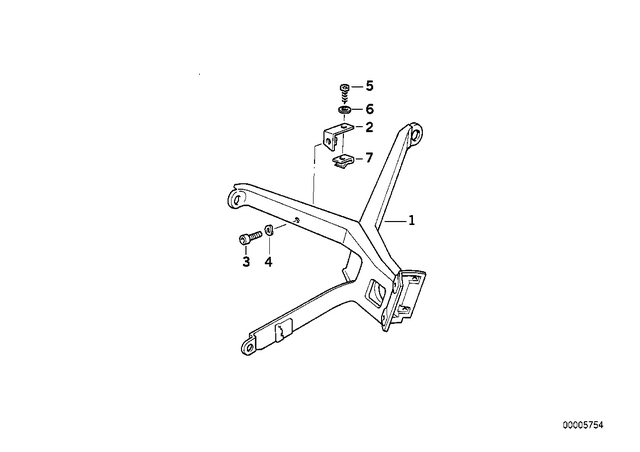 46632316170 - Frame and Mounting Parts: Holder -  for BMW-Motorrad Image