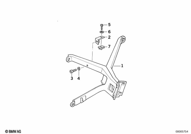 46632316170 - Frame and Mounting Parts: Holder -  for BMW-Motorrad Image