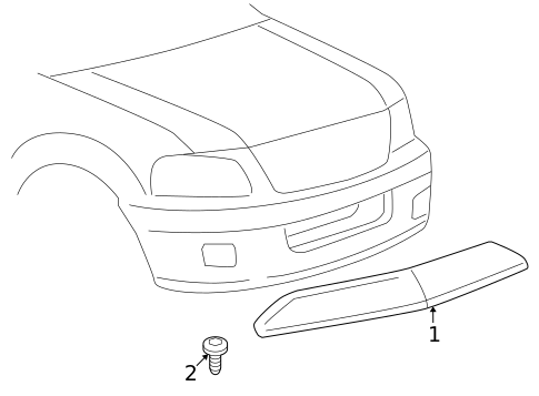 Exterior Trim - Hood for 2009 Lincoln Navigator #0