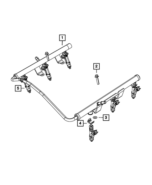 Fuel Rail and Injectors for 2010 Jeep Grand Cherokee #0