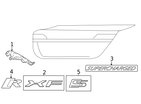 Exterior Trim - Trunk for 2013 Jaguar XFR #0