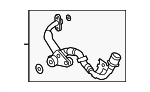 6K121492S - Air &amp; Fuel Delivery: Turbocharger Coolant Line for Volkswagen Image