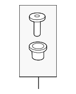 8615522000 - Body: Cowl Grille Retainer for Genesis: Electrified G80, G70, G80, G90 | Hyundai: Accent, Azera, Elantra, Elantra Coupe, Elantra GT, Equus, Genesis, Ioniq, Sonata, Tiburon, Tucson, Venue Image