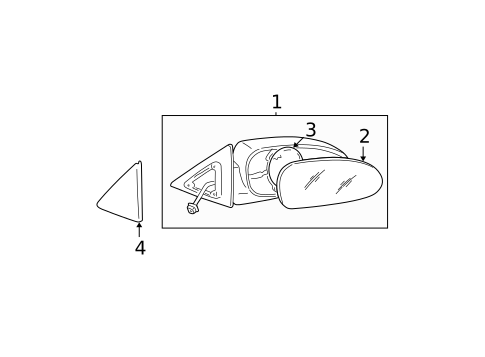 Outside Mirrors for 2003 Hyundai Sonata #0