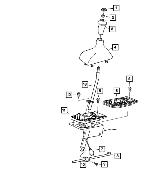 Gearshift Controls and Related Parts for 2008 Dodge Ram 2500 #0