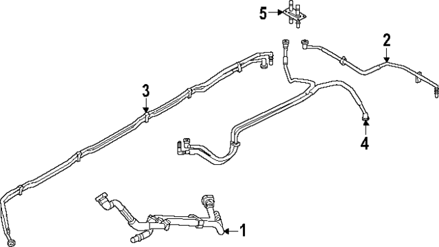 25450DO050 - : Front Hose for Kia Image