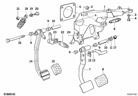 Pedals for 1990 BMW 850Ci #0