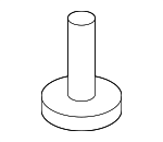 865793K000 - Body: Lower Cover Retainer Screw for Kia Image