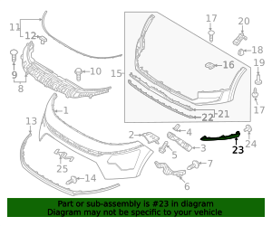 2023-2025 Kia Niro | Outer Molding | 86594-AT000 | Kia Auto Parts
