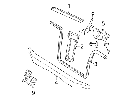 Radiator Support for 2002 Jeep Liberty #0