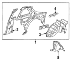 64351SP1300ZZ - : Pkg Tray Support for Acura Image