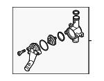 7K121121B - Belts &amp; Cooling: Engine Coolant Thermostat Housing for Volkswagen Image