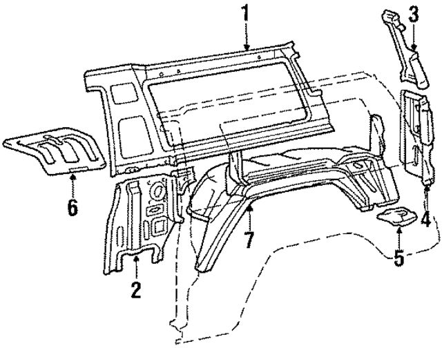 MB275465 - Body: Inner Panel for Mopar Image