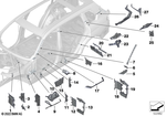 41007468741 - Bodywork: Moulded Part F Supporting Strut, Left for BMW Image