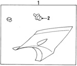 769344B002 - Body: Upper Quarter Trim for Nissan: Sentra Image