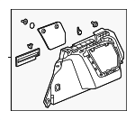 5G9867427HCA9 - Body: Wheelhouse Trim for Volkswagen: Golf Alltrack, Golf SportWagen Image