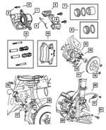 R5072551AA - Service Brakes: Disc Brake Caliper, Left, Remanufactured for Mopar Image