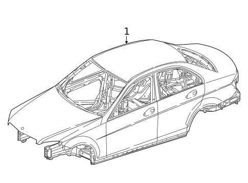 Body Shell for 2010 Mercedes-Benz C 350 #0