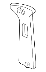 YW4Z5424357AAD - Body: Upper Center Pillar Trim for Lincoln: LS Image