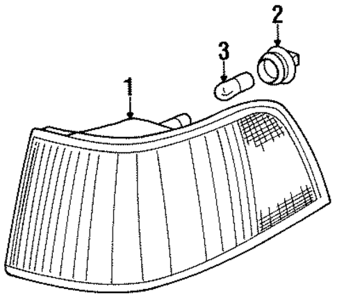 Park & Signal Lamps for 1995 Volvo 960 #0