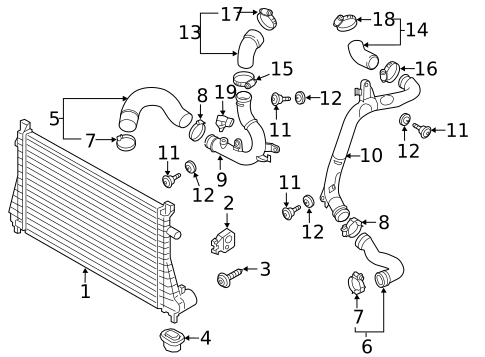 Intercooler for 2015 Volkswagen Jetta #7