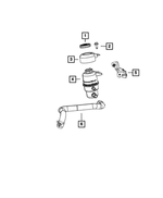 5115400AA - Body Sheet Metal Except Doors: Power Steering Reservoir Bracket for Dodge: Caliber | Jeep: Compass, Patriot Image