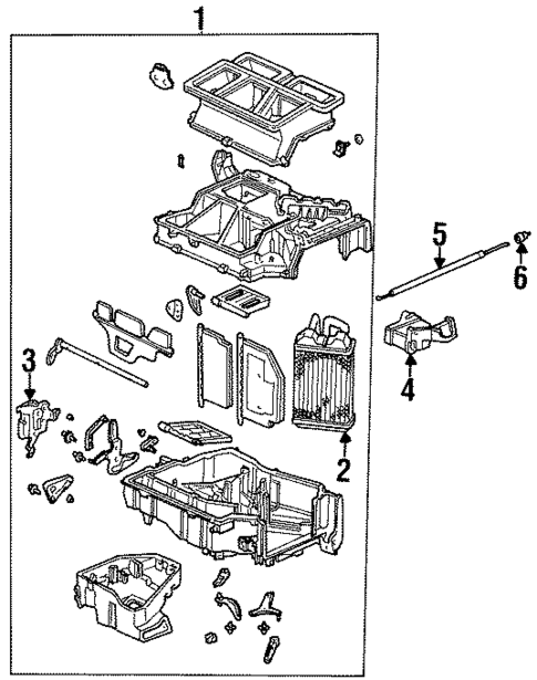Heater Components for 1998 Isuzu Oasis #0