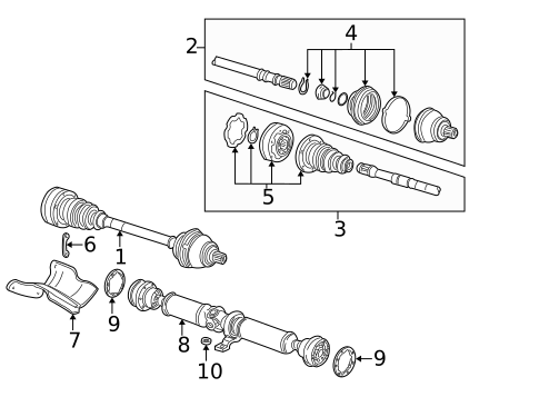 Drive Axles for 2002 Audi A8 Quattro #0