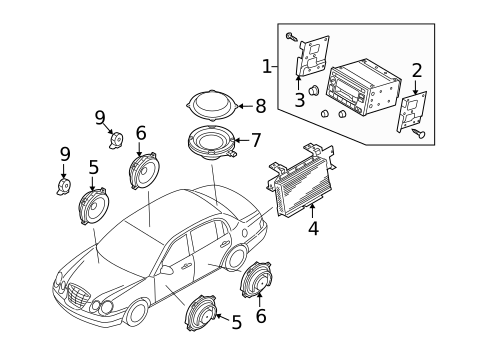 Sound System for 2008 Kia Amanti #0