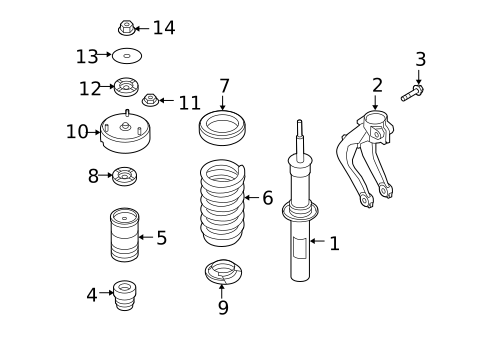 Struts & Components for 2011 BMW X5 #2