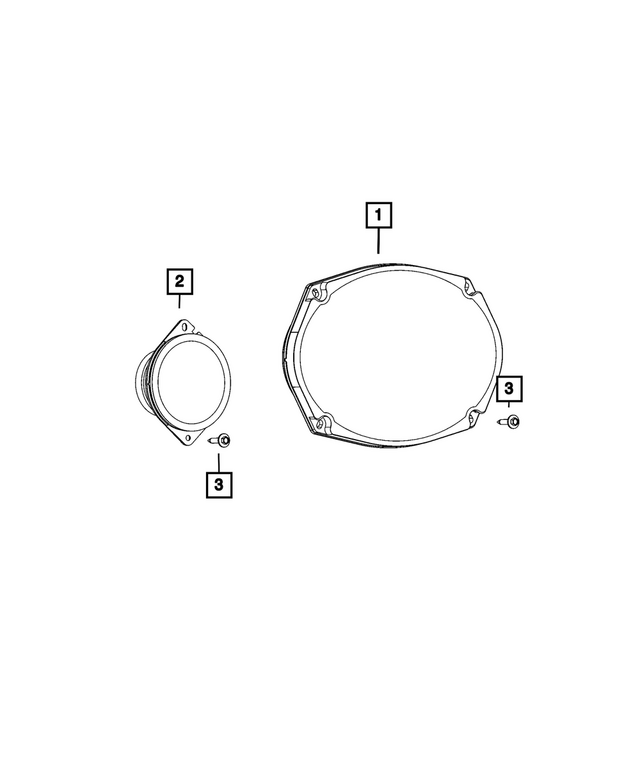 68517688AA - Interior Trim: Speaker for Mopar Image