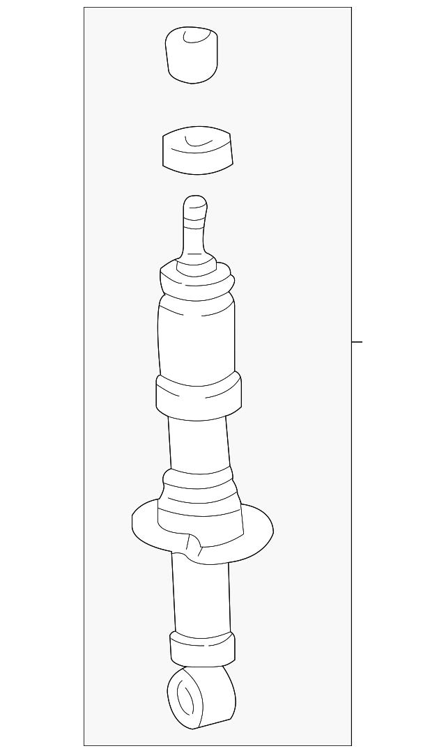 Genuine Toyota Shock Absorber (Left, Right, Front) part