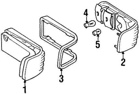 Combination Lamps for 1985 Mercedes-Benz 380SL #0