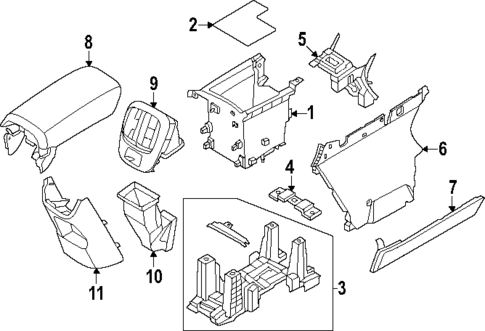 Rear Console for 2024 Hyundai Ioniq 6 #0