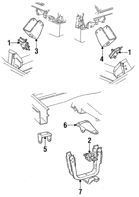 Engine & Trans Mounting for 1992 Dodge B350 #0
