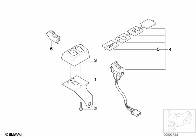 7119906411 - General Electrical System: Fillister Head Screw - M4X16 for BMW-Motorrad Image