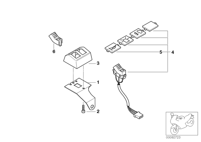 7119906411 - General Electrical System: Fillister Head Screw - M4X16 for BMW-Motorrad Image
