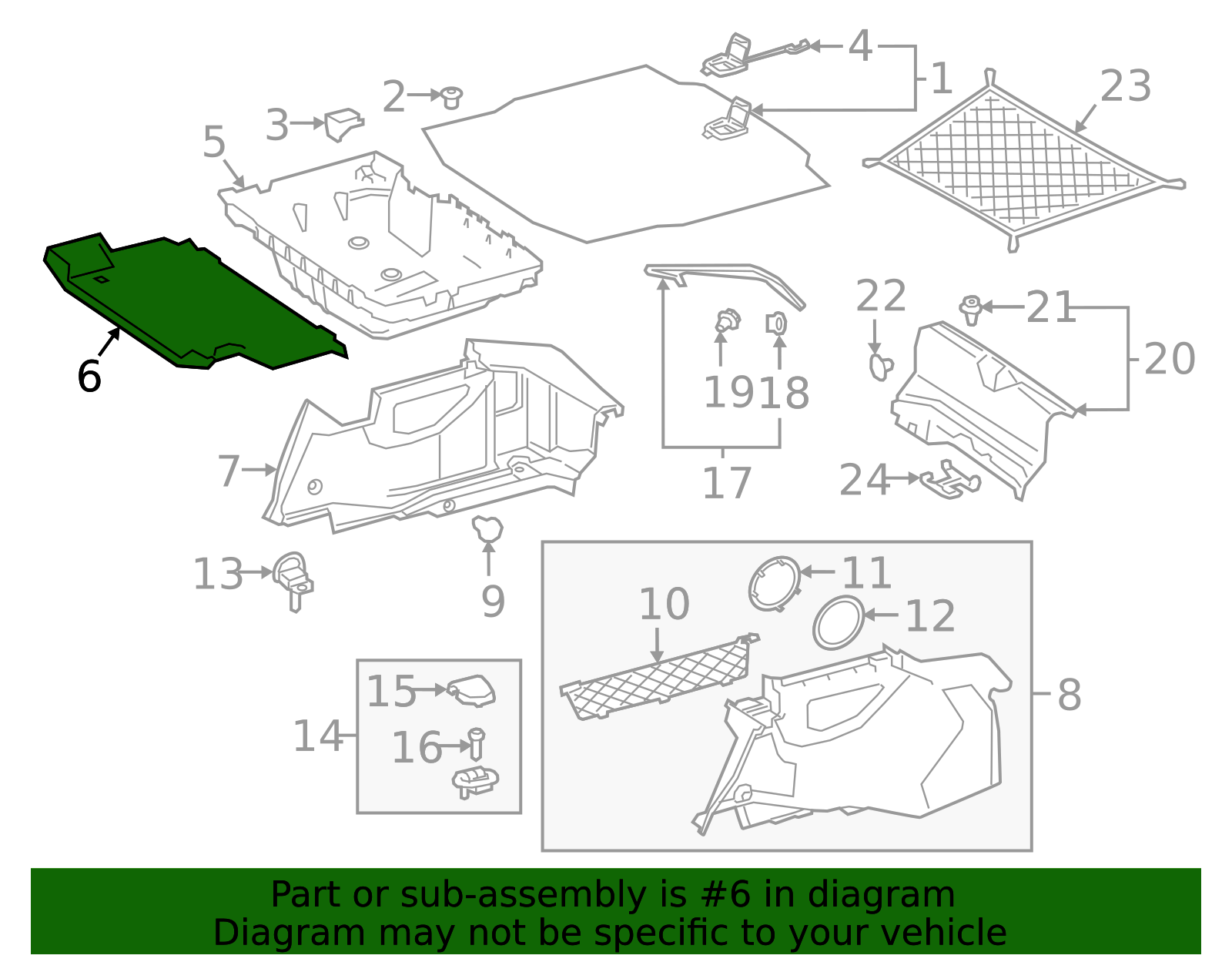 213-693-17-00 - High-Quality Floor Cover Panel for 2017-2023 Mercedes ...