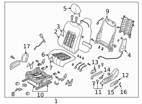 Driver Seat Components for 2018 Mazda 6 #0