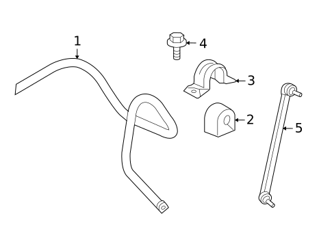 Stabilizer Bar & Components for 2007 Pontiac Torrent #0