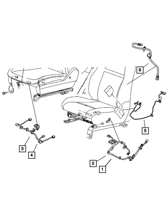 68084709AA - Electrical: Seat Wiring for Mopar Image image
