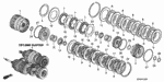22510PGF003 - Transmission - Automatic: GUIDE, CLUTCH (1-2) for Honda Image