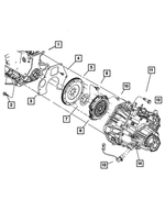 6501742 - Clutch: Hex Head Screw for Chrysler: 300, 300M, Concorde, Pacifica, PT Cruiser, Sebring, Town &amp; Country, Voyager | Dodge: Avenger, Caravan, Challenger, Charger, Grand Caravan, Intrepid, Journey, Magnum, Neon, Nitro | Jeep: Liberty, Wrangler | Ram: C/V Image