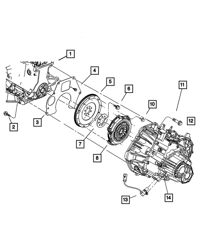 6501742 - Clutch: Hex Head Screw for Mopar Image