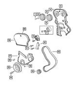 6503438 - Engine 2.4L Four Cylinder: Flared Washer for Chrysler: PT Cruiser, Sebring, Voyager | Dodge: Caravan, Neon, Stratus | Jeep: Liberty, Wrangler Image