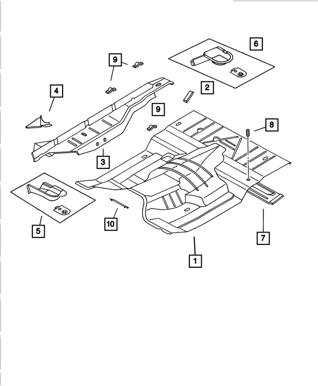 4490835AB - Body Sheet Metal Except Doors: Shoulder Belt Reinforcement for Mopar Image