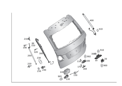 Locking System for 2014 Mercedes-Benz GL450 #0