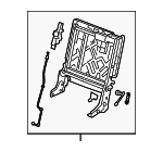 85123806 - : Rear Driver Side Seat Back Frame for GM Image